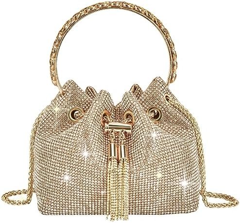 TOPALL Upgrade Rhinestone Evening Bag Bling Purse Sparkly Di...