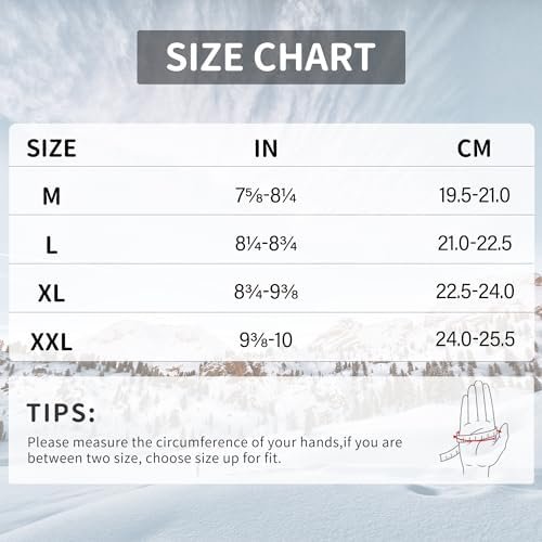 HANDLANDY Heated Gloves for Men Women Rechargeable, Waterpro...