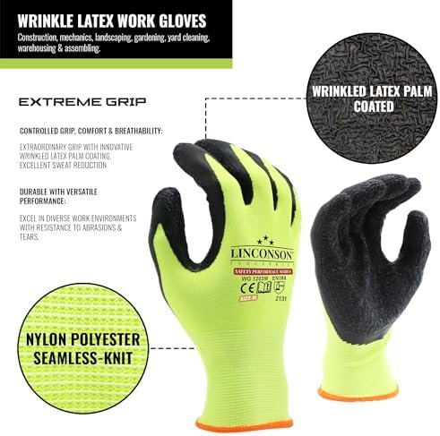 linconson 12 Pack Safety Performance Series Construction Mec...