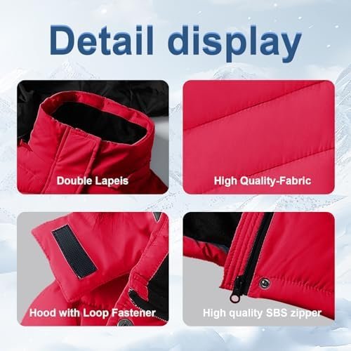 Girl's Winter Coats Kids Waterproof Long Puffer Jacket Thick...