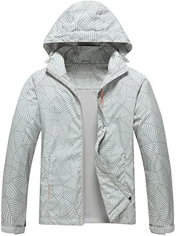 Women's Outdoor Waterproof Rain Jacket Softshell Raincoat wi...