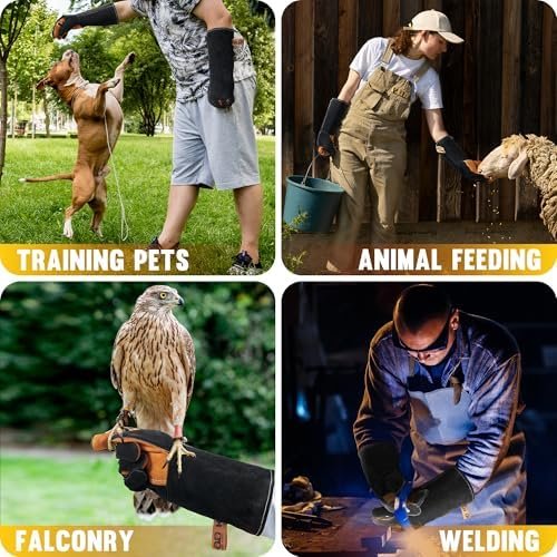 HLDD HANDLANDY Animal Handling Gloves, Bite Proof for Dog Tr...