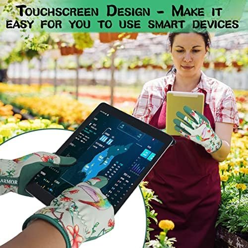 Leather-Gardening-Gloves for Women -Thorn-Proof Work-Gloves ...