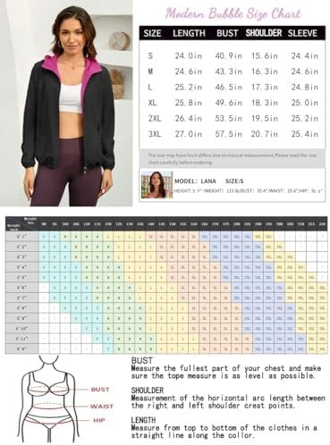 Womens Reversible Rain Jacket Lightweight Waterproof Windbre...