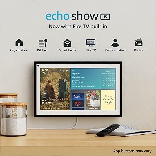 Certified Refurbished Echo Show 15 | Full HD 15.6" smart dis...