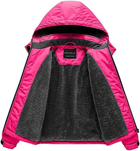 CREATMO US Girl's Waterproof Ski Jacket Warm Winter Snow Coa...