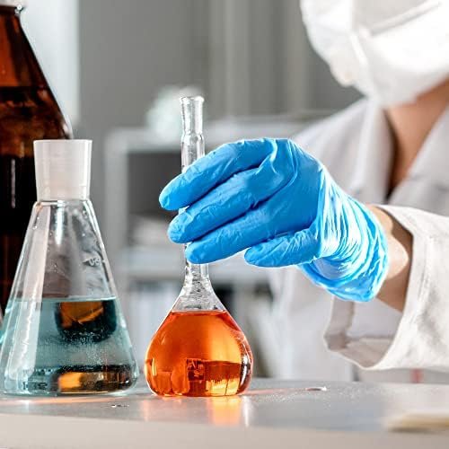 Schneider Nitrile Exam Gloves, Blue, 4 mil, Powder-Free, Lat...