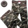 Men's Cotton Casual Camo Work Cargo Pants with Pockets Outdo...