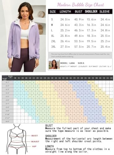 Womens Reversible Rain Jacket Lightweight Waterproof Windbre...