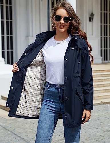 LOMON Women Waterproof Outdoor Hiking Raincoat Women Lined R...