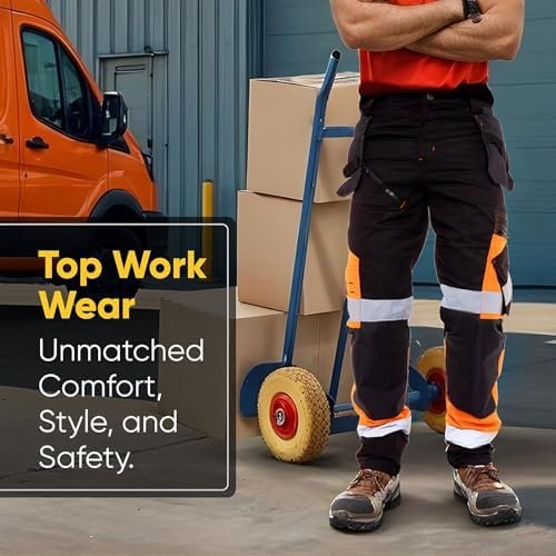 Juicy Trendz Fuxion Men’s Hi Vis Trousers - High-Visibility ...