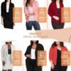 Hybrid & Company Women's Casual Work Office Blazer Jacket Op...