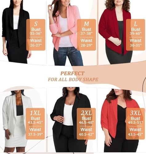 Hybrid & Company Women's Casual Work Office Blazer Jacket Op...
