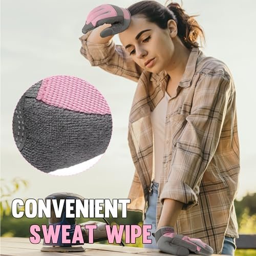 HANDLANDY Women Safety Work Gloves Utility Touch Screen Work...