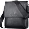 Leathario Small Messenger Bag for Men Leather Shoulder Cross...
