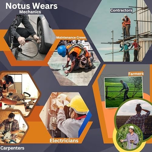 Notus Men's Work Utility & Safety Pants Reinforced Cordura K...