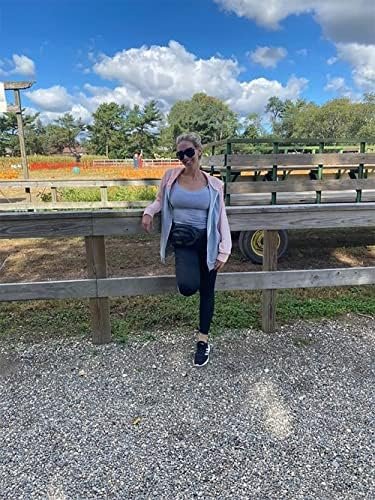 Ezbelle Women's Color Block Zip Up Hoodie Sweatshirt Casual ...