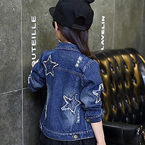 ASHER FASHION Denim Jackets Girl Denim Jackets Classic Basic...