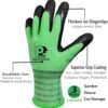 3 Pairs Superior Grip Colorful Gardening Work Gloves Comfort...