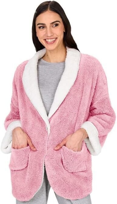 Lakeside Collection Women's Reversible Fleece Jacket, Versat...