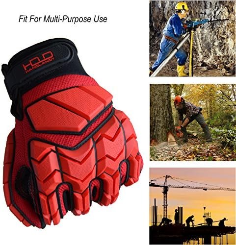 HANDLANDY Anti Vibration Gloves, SBR Padding, TPR Protector ...