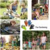 2 Pairs of HANDLANDY Kids Gardening Gloves Foam Rubber Coate...