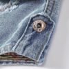 Kedera Womens Denim Jean Vest Classic Junior Button Up Cropp...