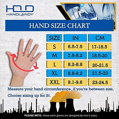 Bundle -2 Pairs：HANDLANDY Utility Work Gloves for Men and Wo...