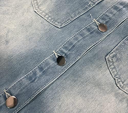 sexycherry Denim Jacket for Women Long Sleeve Classic Trucke...