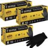 Dura-Gold Heavy Duty Black Nitrile Disposable Gloves, 6 Mil ...