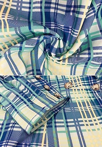 futurino Women's Casual Blazer with Front Open and 3/4 Sleev...