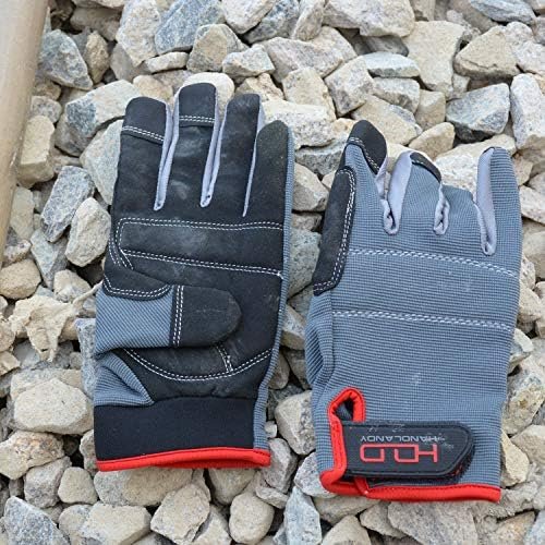 HANDLANDY Work Gloves for Men & Women, Utility Mechanic Work...