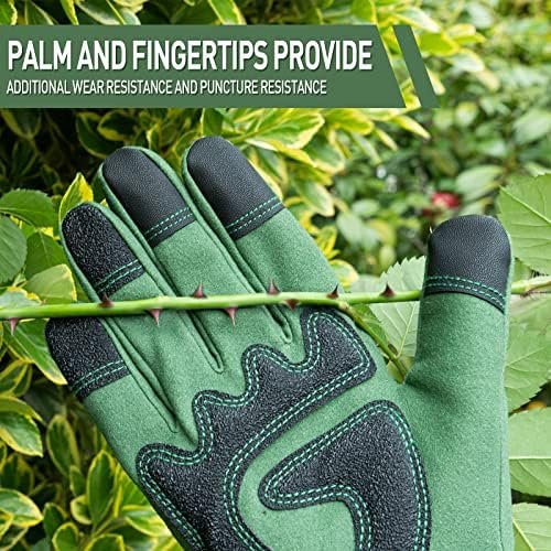 Gardening Gloves for Women Rose Pruning Thorn Proof Breathab...