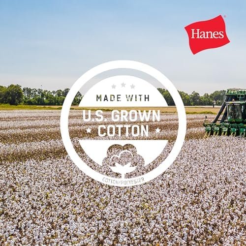 Hanes Girls' Ecosmart Crewneck Sweatshirt, Soft Midweight Fl...