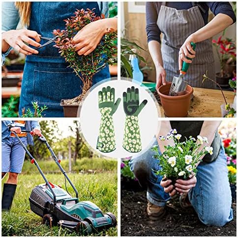 Gardening Gloves for Women Rose Pruning Thorn Proof Breathab...