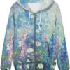Irisjudy Womens Zip-up Hoodie with Kanga Pocket(XS-5XL),Cact...