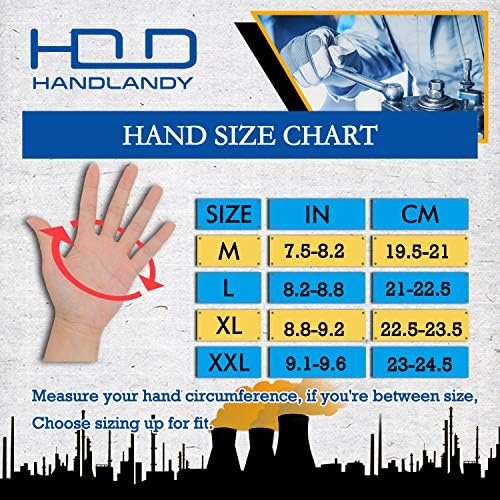 HANDLANDY Bulk Work Gloves for Men Pack of 12 Touch Screen F...