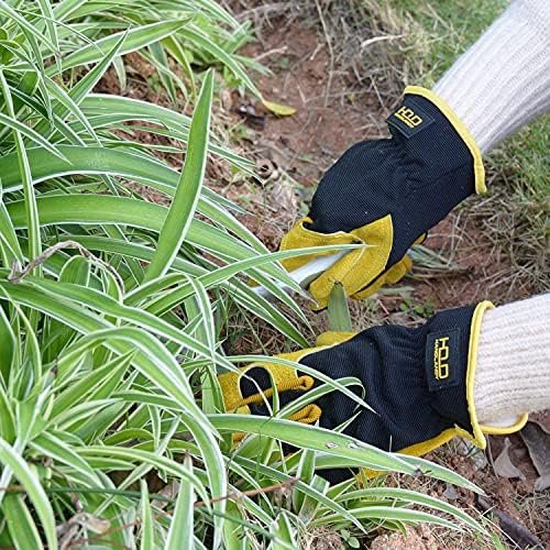 HANDLANDY Breathable Gardening Gloves & Work Gloves for Men ...