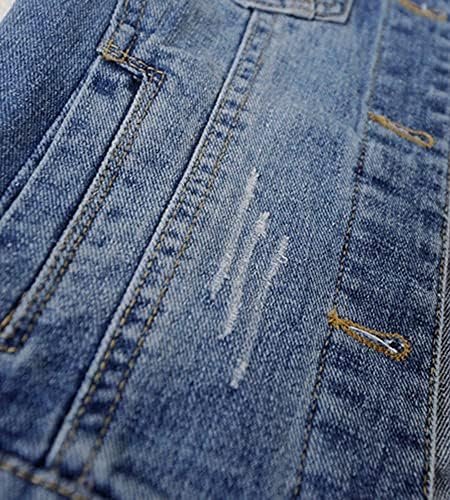 Kedera Womens Denim Jackets Distressed Ripped Long Sleeve Je...