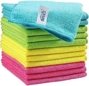HOMEXCEL Microfiber Cleaning Cloth,12 Pack Cleaning Rag,Clea... HOMEXCEL Microfiber Cleaning Cloth,12 Pack Cleaning Rag,Clea...
