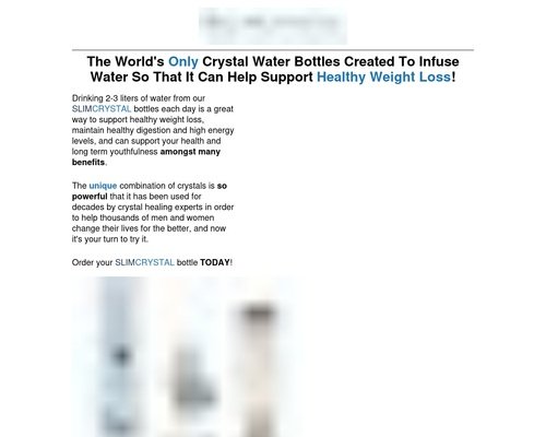 slimcrysta-x400-thumb.jpg SLIMCRYSTAL - The World's Only Slimming Crystal Water Bottles!