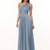 Kyeuan One Shoulder Bridesmaid Dresses with Pockets Chiffon ...