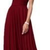 Kyeuan One Shoulder Bridesmaid Dresses with Pockets Chiffon ...
