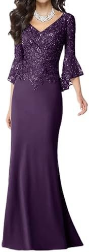 Mother of The Bride Dresses Long Mermaid Lace Formal Evening... Mother of The Bride Dresses Long Mermaid Lace Formal Evening...