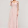 Chiffon Bridesmaid Dresses for Women with Pleated Shoulder F...