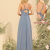 Women's Spaghetti Straps Bridesmaid Dresses with Silt Long F...