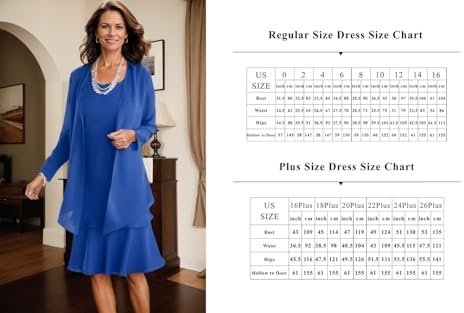 2 Pieces Mother of The Bride Dresses for Wedding Long Sleeve...