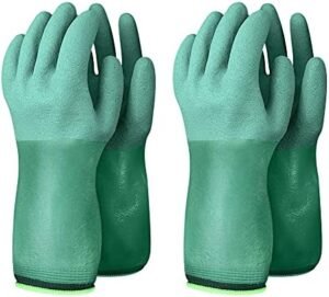2 Pairs Women and Mens Rubber Coated Yard & Gardening 2 Pairs Women and Mens Rubber Coated Yard & Gardening Work G...