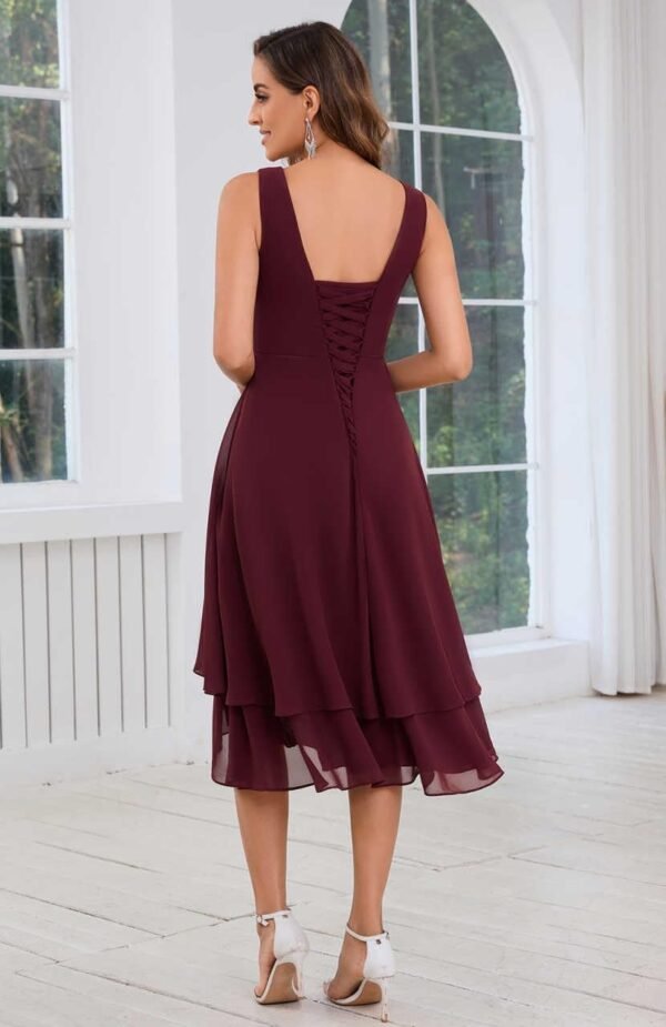 Mother of The Bride Dresses for Wedding Scoop Neck A Line Te...