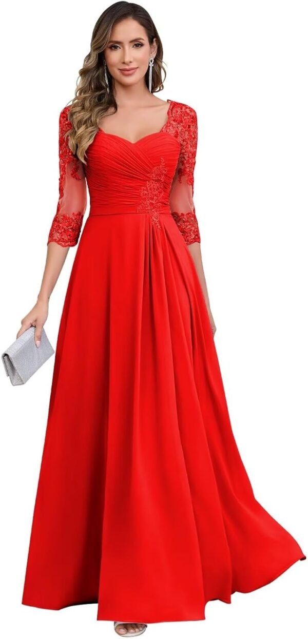 TORYEMY Mother of The Bride Dresses for Women Wedding 3/4 Sl...
